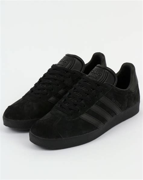 Adidas gazelle women's black suede